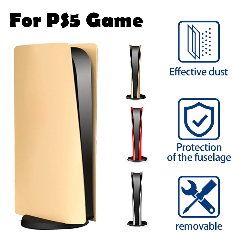 

TP5-0596 Gaming Console Protective Cover Anti-Scratch Dustproof Skin Shell Case Replacement Plate for PS5 Game Controller