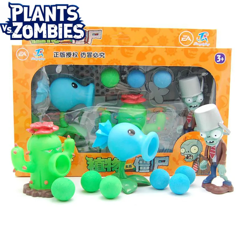

Plants Vs. Zombies Toys 2 Pea Coconut Cannon Cactus Large Ejection Soft Vinyl Children's Doll Birthday Dolls For Girls 686-4-5