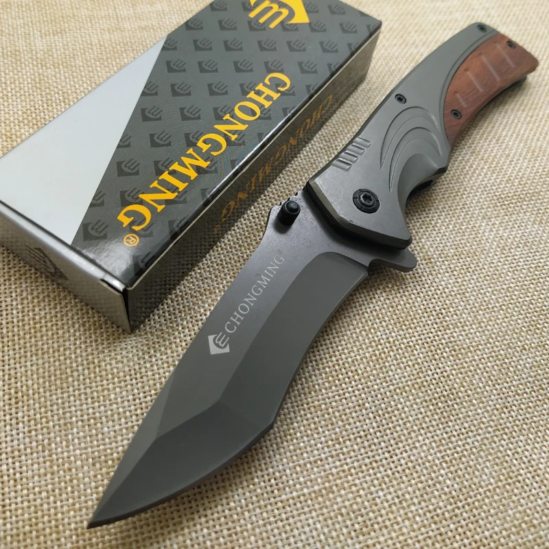 Открытый нож Кемпинг Горячие тактические складные ножи Ebony Ручка выживания