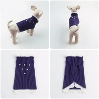 winter knitted sweaters cat dog clothes warm christmas sweater for small yorkie pet clothing coat knitting crochet cloth s xl