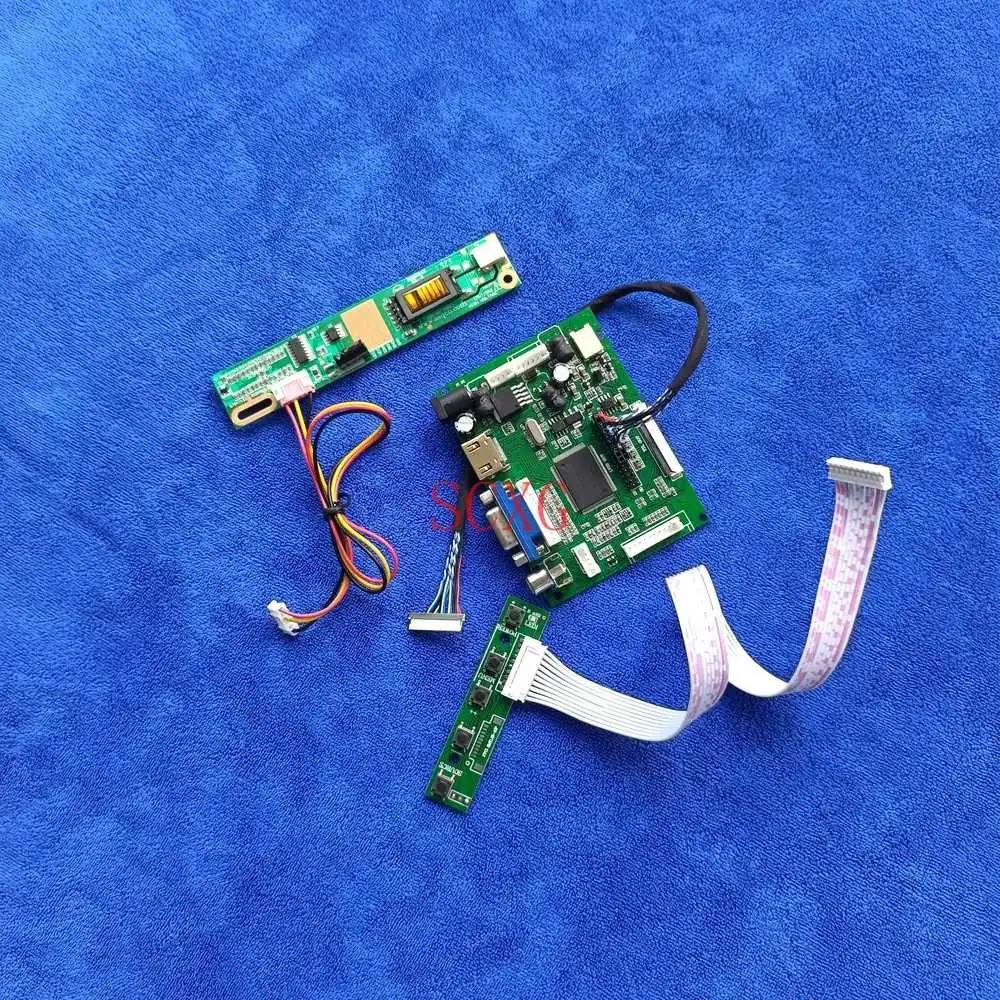 

1024*768 LCD monitor controller driver board DIY KitLVDS 20 Pin 1CCFL Fit CLAA141XC01/CLAA141XF01 HDMI-compatible 2AV VGA