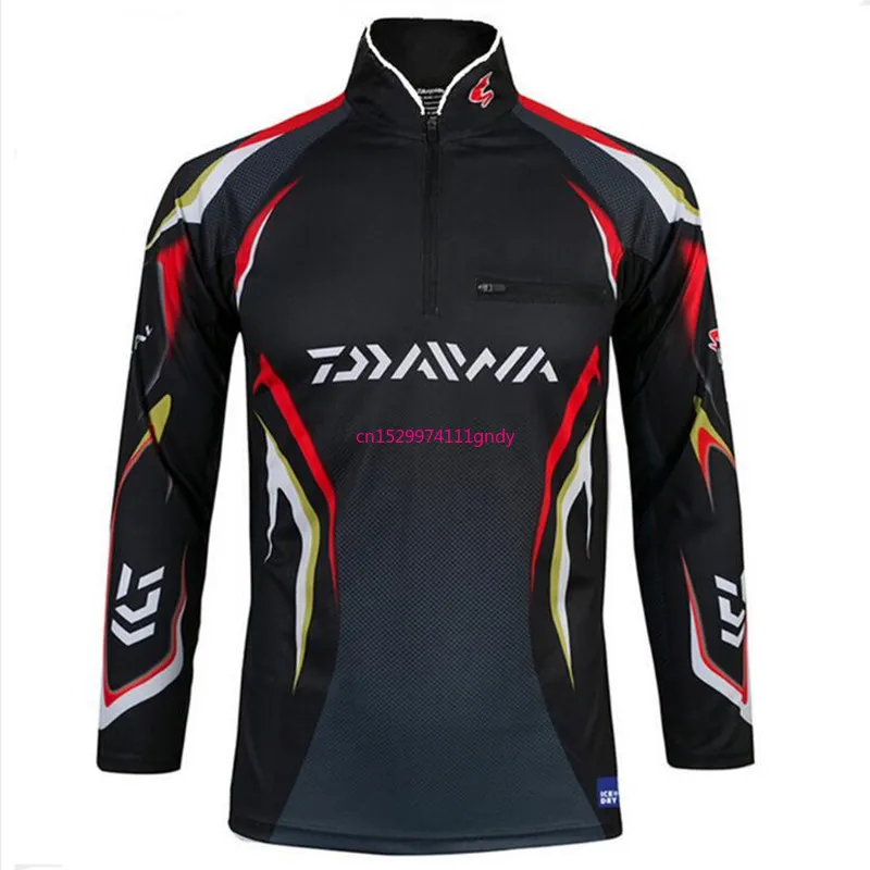 

2021 Summer Daiwa Fishing Shirt Quick-drying UV Breathable Professional Hiking Cycling Fishing Clothes Sport Fishing Clothing