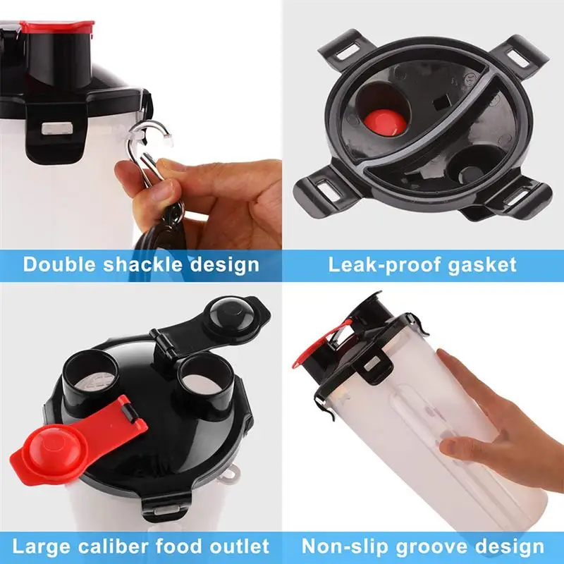 

2-in-1 Dual-use Pet Water Bottle Portable Dog Food Container Outdoor Pet Feeder Cat Bowl Dog Accessories