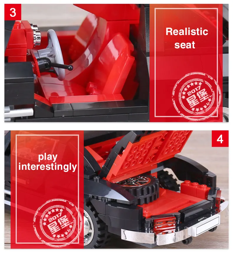 XingBao 03010 825 шт. креативный MOC Technic Серия автомобиль photpong набор детей Образование строительные блоки кирпичи игрушки модель подарок