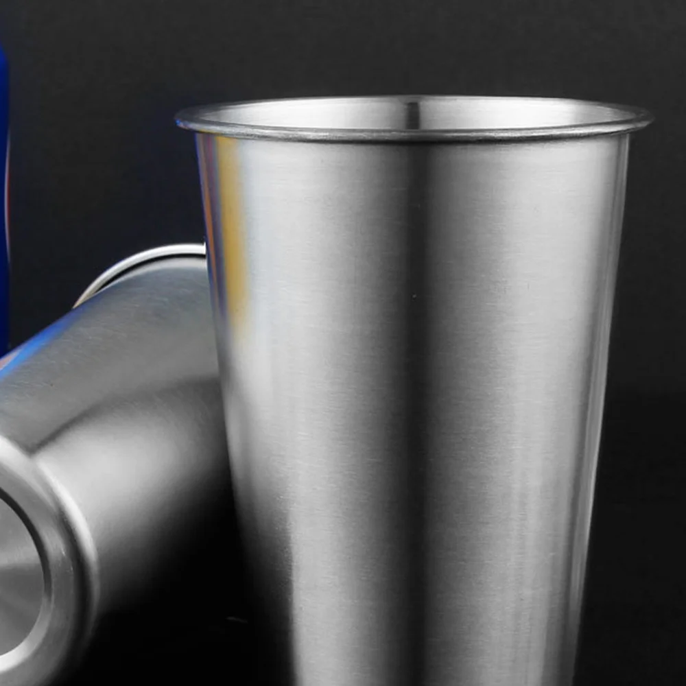 4 шт. 350 мл пивная кружка из нержавеющей стали портативная Однослойная напольная