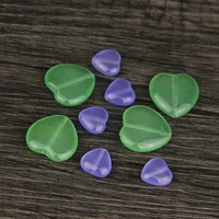 natural gem stone purple green heart plated beads 125207mm spacer beads handmade for bracelets necklace diy jewelry making