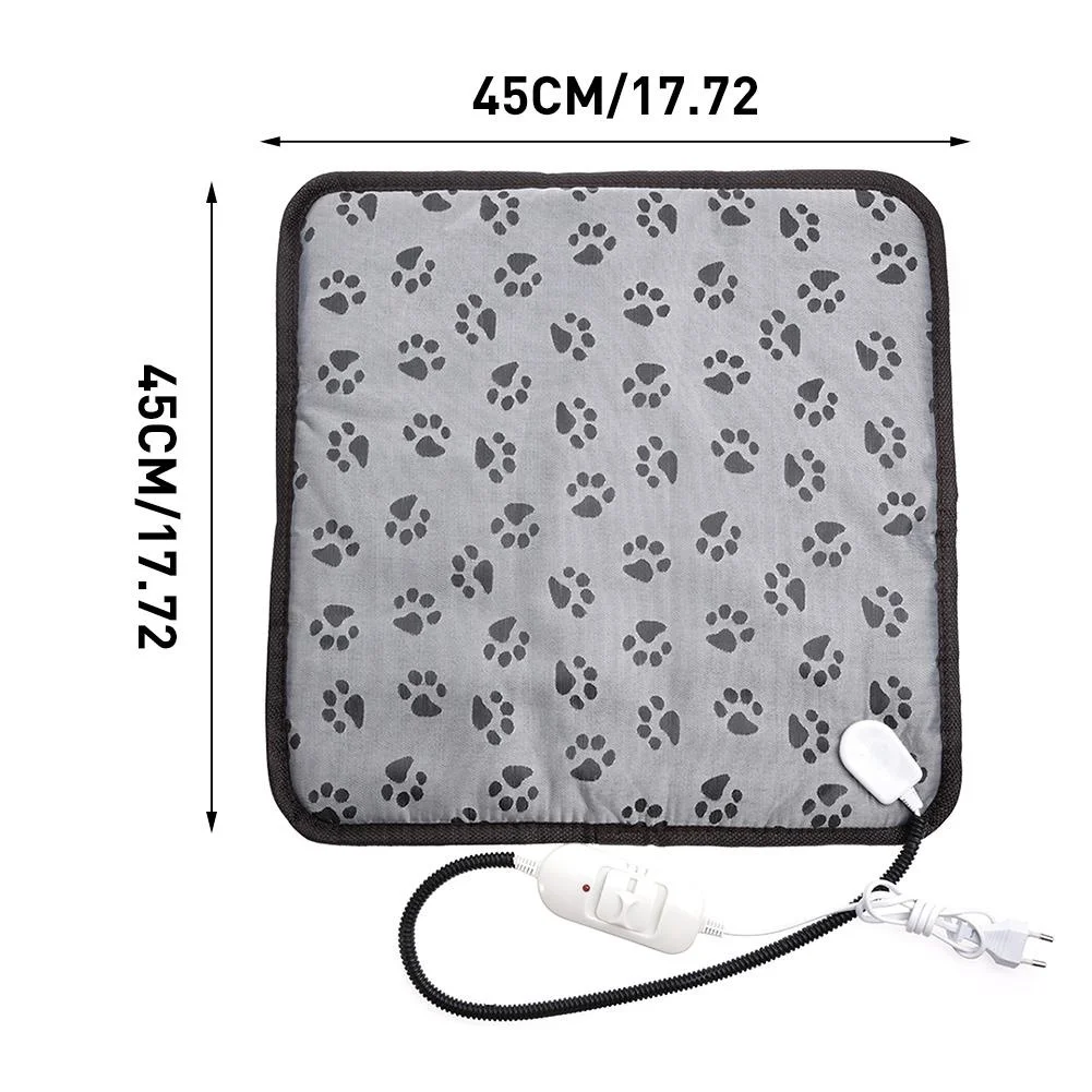 

Pet Electric Heating Pad Dog Cat Bed Mat Blanket Waterproof Anti-Bite Adjustable Temperature Winter Cushion Warm