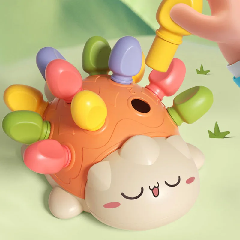 

Educational Hedgehog Splicing Toys Children Puzzle Toy For Fine Motor Focus Training Inserting Hedgehog Game Sensory Toddler Toy