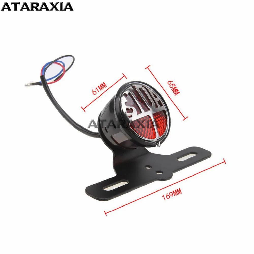 Велосипедный Ретро &quotстоп&quot Миллер задний светильник s номерной знак стоп для