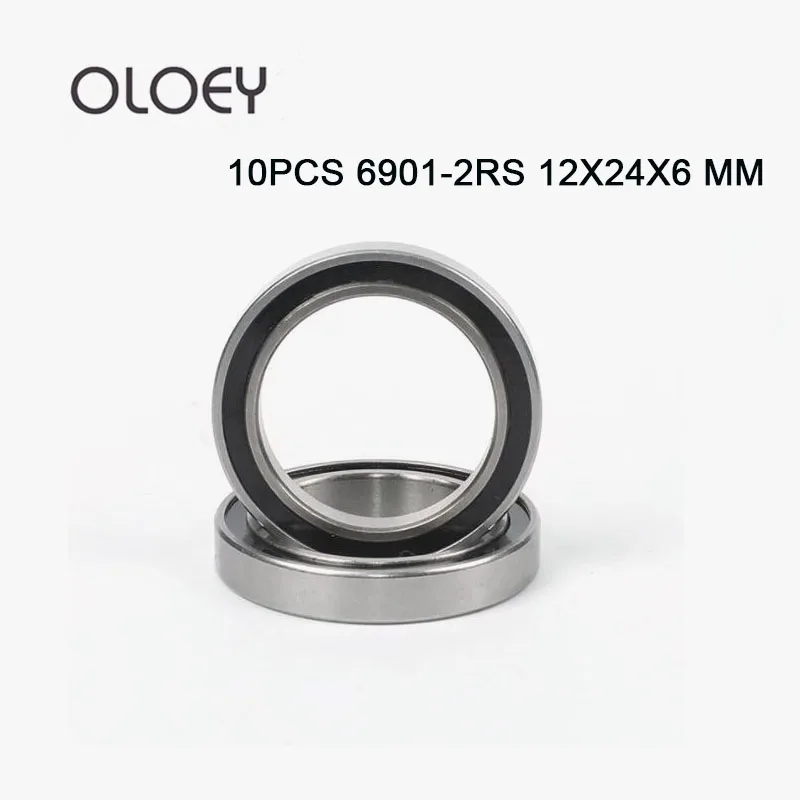 10 шт. подшипник 6901 6901RS 6901RZ 61901-2RS1 6901-2RS 12x24x6 экранированный MOCHU шариковые подшипники