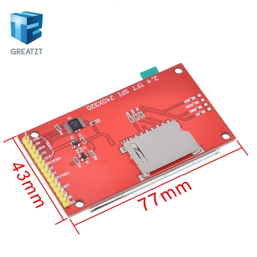 ЖК-модуль TFT 2,4 дюймов TFT ЖК-экран для Arduino UNO R3 плата и поддержка mega 2560 с gif сенсорной ручкой