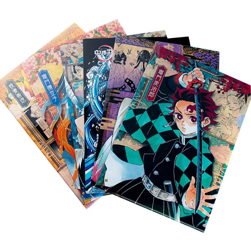 

Demon Slaye A4 Cartoon PP File Folder Binder Waterproof File Holder Filing Organizer Collection