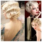 Короткие вьющиеся парики MUMUPI для чернокожих женщин, парик в стиле ретро, Женские синтетические волосы Hiar, волнистый парик для косплея