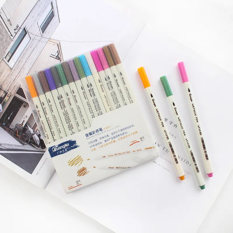 Цветная мягкая ручка с наконечником 6510BR огнеупорная краска печать сделай сам