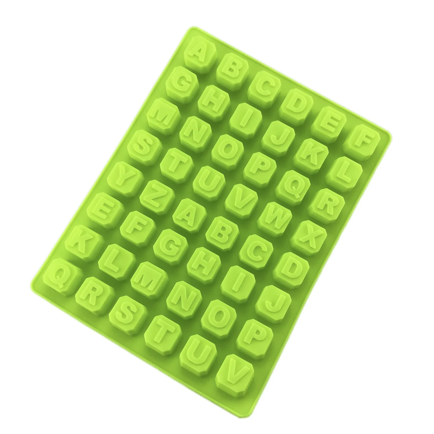 48 полость буквы квадратная форма кубик льда шоколадная силиконовая помадка