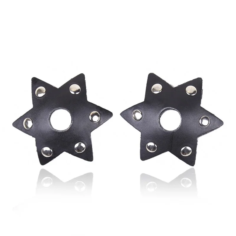 

Sexy Women 1pair Cowhide Studded Nipple Cover Protector Reusable Breast Wear Silicone Nipple Pasties Bra Pads Chest Stickers