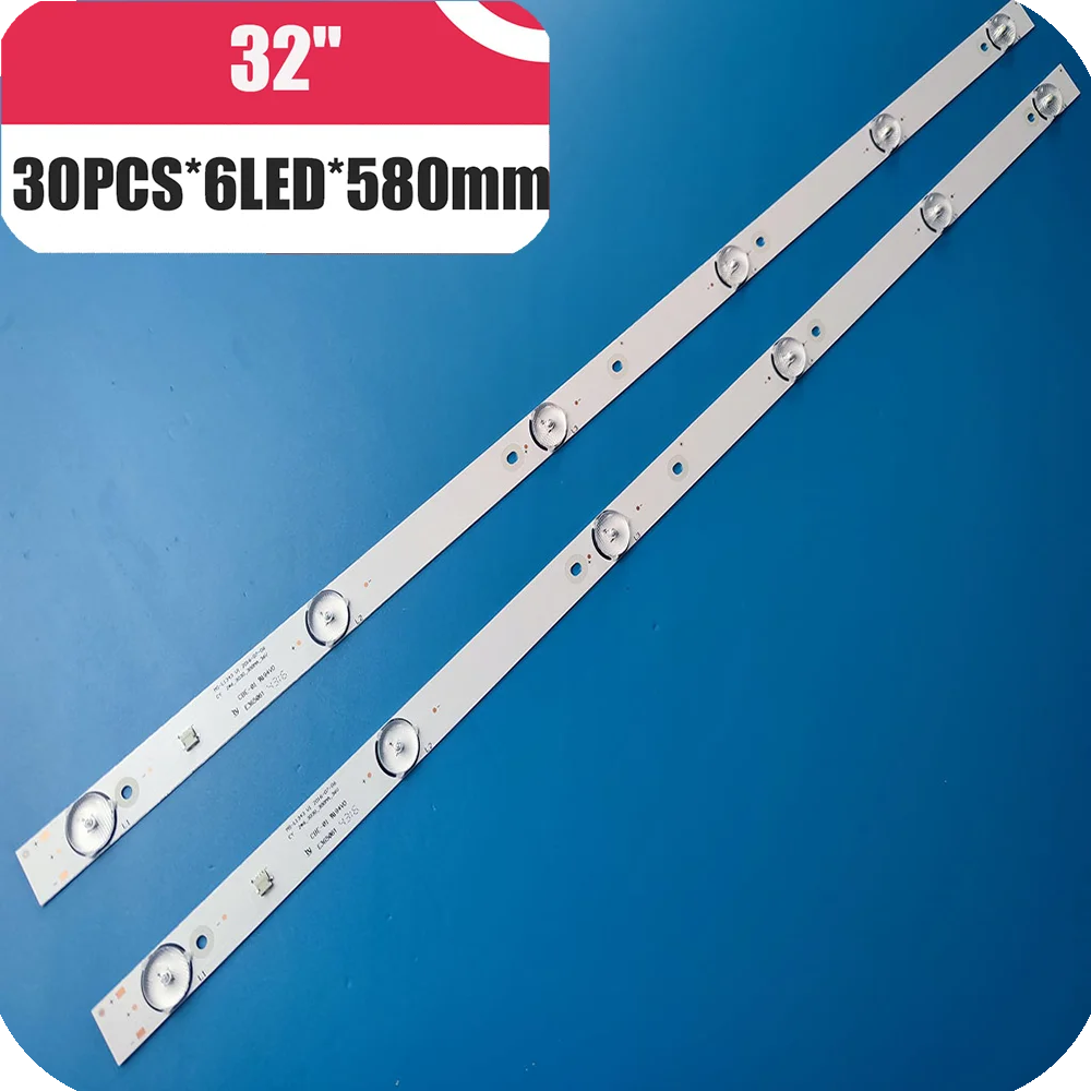 

Светодиодная лента для подсветки, 6 ламп для телевизора