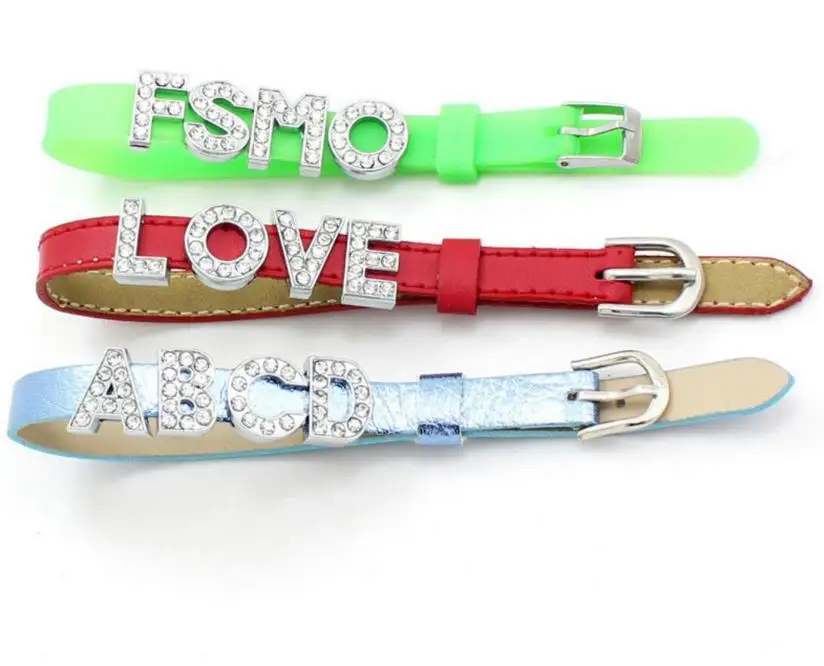 A Z прозрачные кристаллы буквы слайды Подвески Стразы начальный Алфавит слайдер