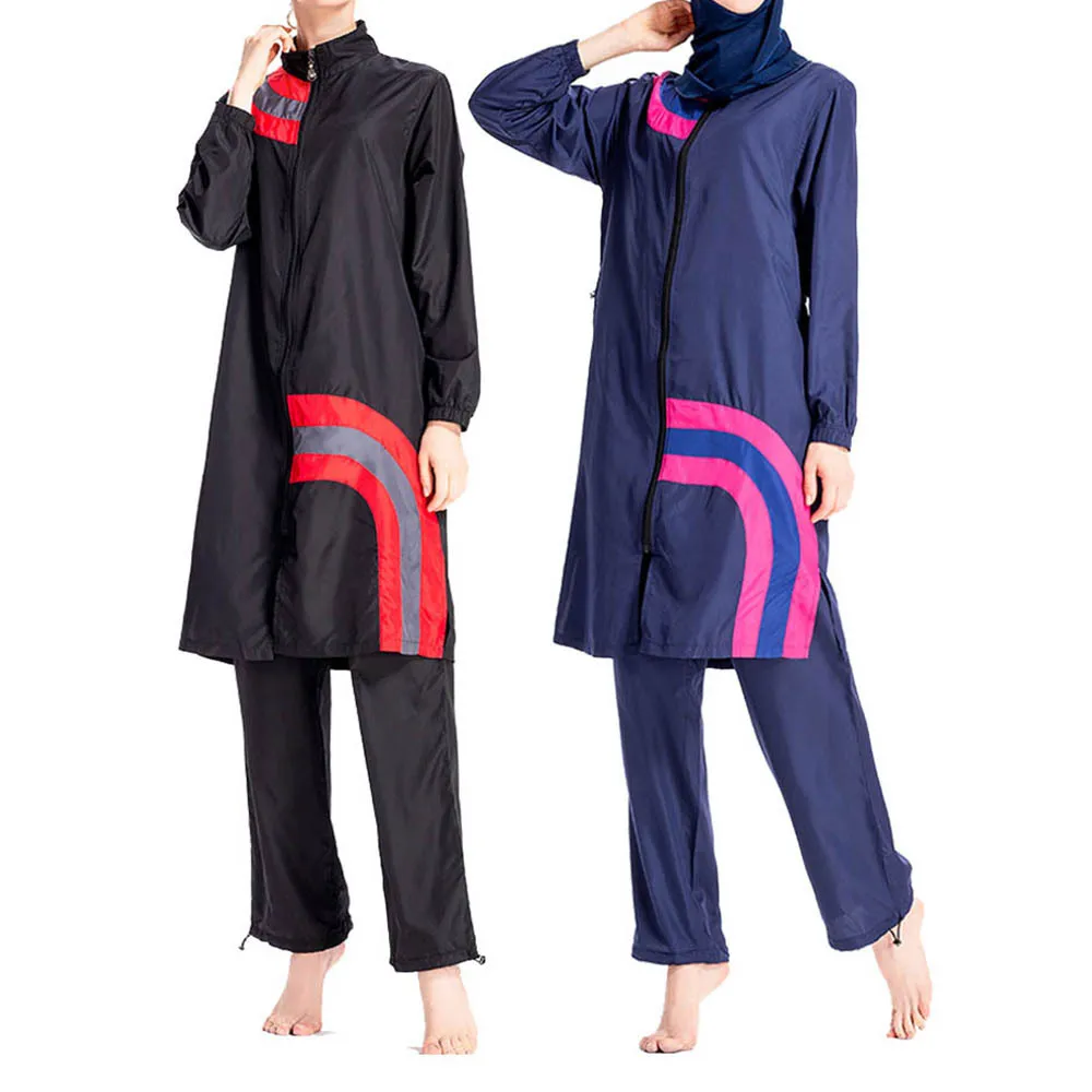 Скромный полный Чехол мусульманский Повседневный купальник женский исламский с