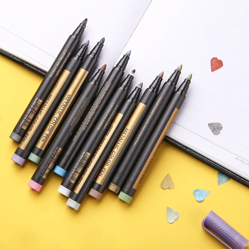 1 шт. металлические фломастеры для рисования 12 цветов|Маркеры-краски| |