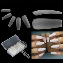 Прозрачные ультратонкие накладные ногти TKGOES 12 размеров полное