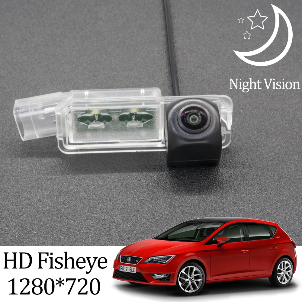 Owtosin HD 1280*720 рыбий глаз камера заднего вида для SEAT LEON MK3 5F 2012 2020 автомобильные