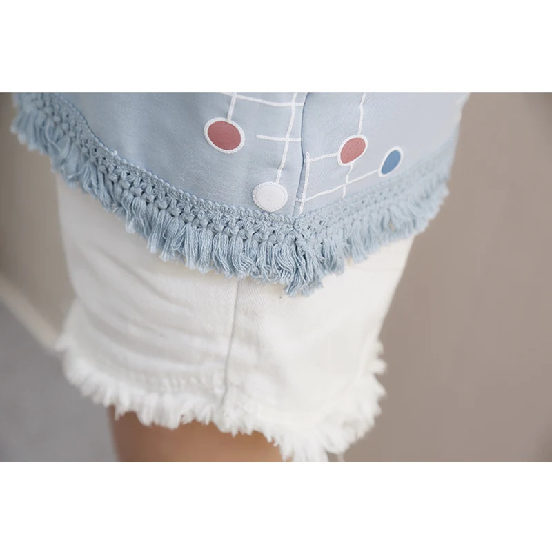 Женская футболка в горошек TIGENA Повседневная Свободная Корейском стиле лето 2020 |