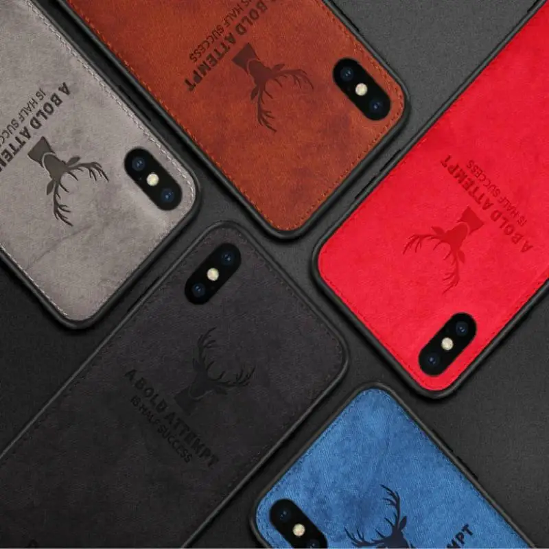 Роскошный защитный чехол s для OnePlus 5T 5 6 7 6T олень ткань TextureTPU телефона 1 + Pro задняя