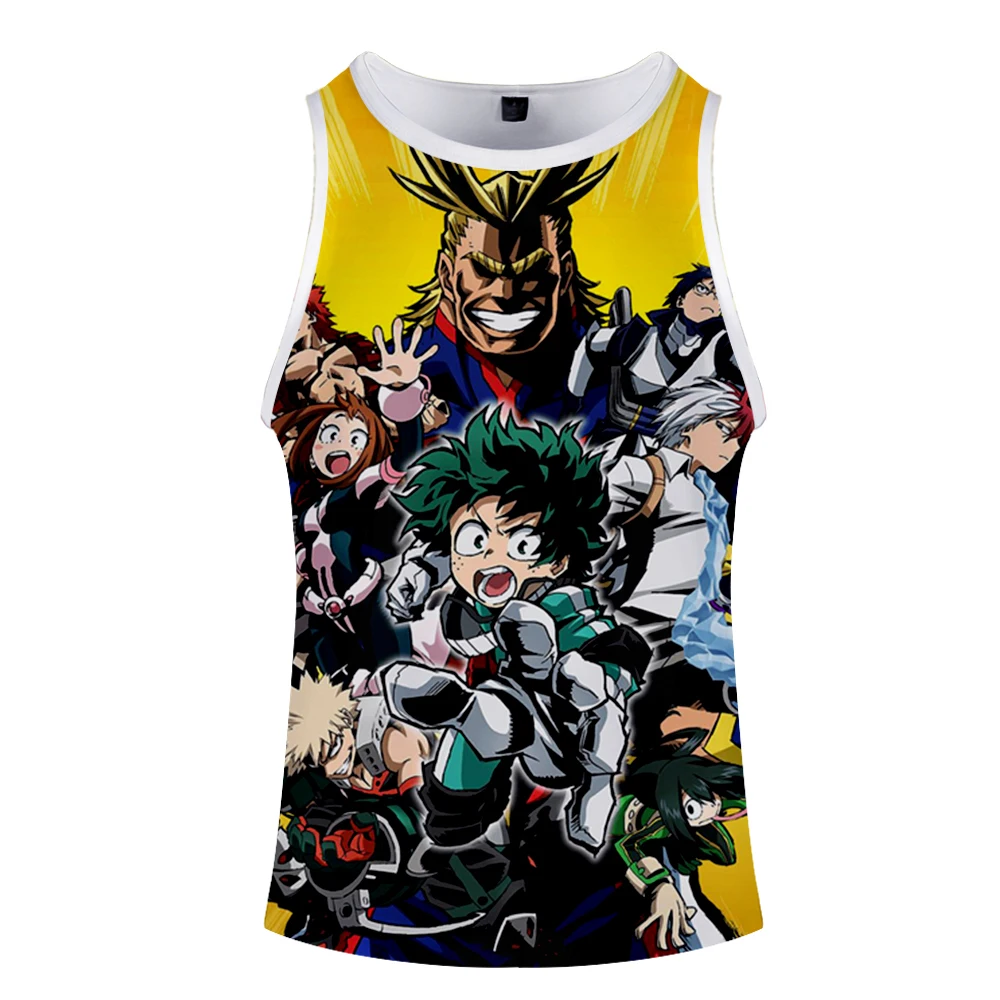 Новинка Майки с 3D принтом My Hero Academy 4 сезона женские/мужские летние крутые майки