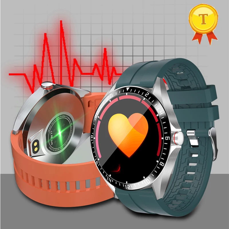 

newest Full Round Touch Screen Wristband heart rate Blood Pressure Monitor Weather show bluetooth Smart phone Watch for Android