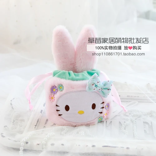 Медведь Даффи Stellalou Sanrio, Hello Kitty с рисунками из мультфильма «My Melody Cinnamoroll персонажи Little Twin Stars косметичка рисовать Органайзер с карманами, который крепится на сумки-косметички - Цвет: 3