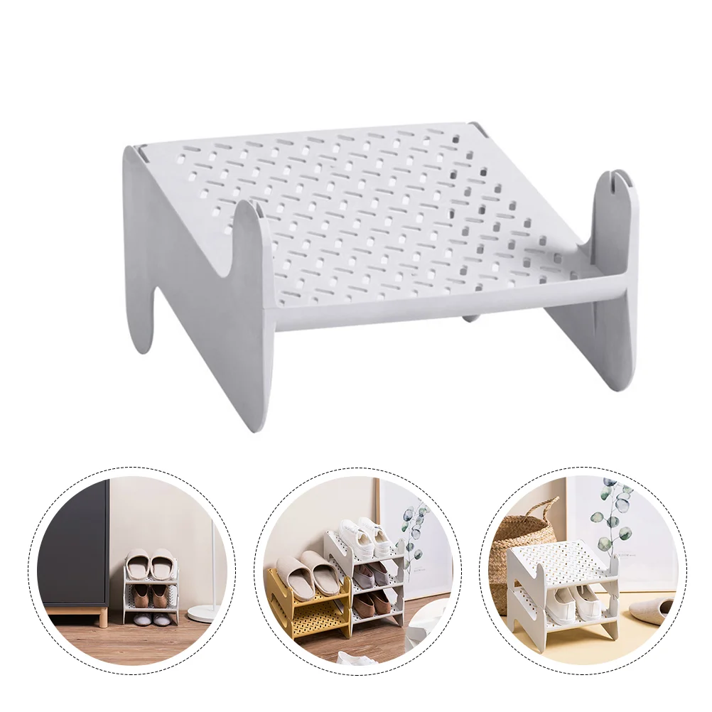 

Space Saving Storage Rack Entryway Adjustable Shoes Storage Organizer Rack