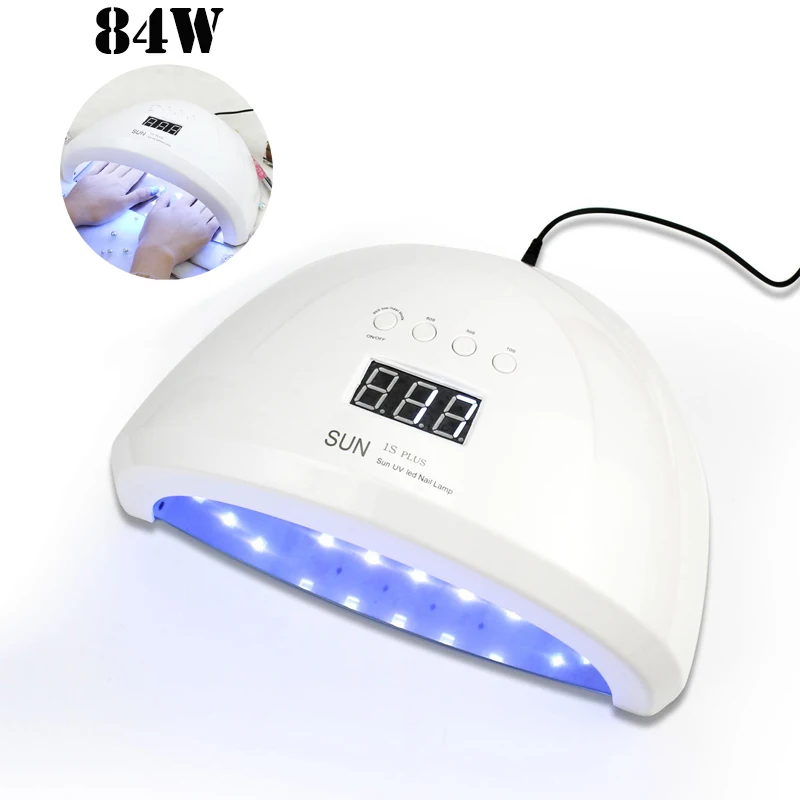 Высокая мощность ногтей УФ лампа Гель лак сушилка отверждения светильник
