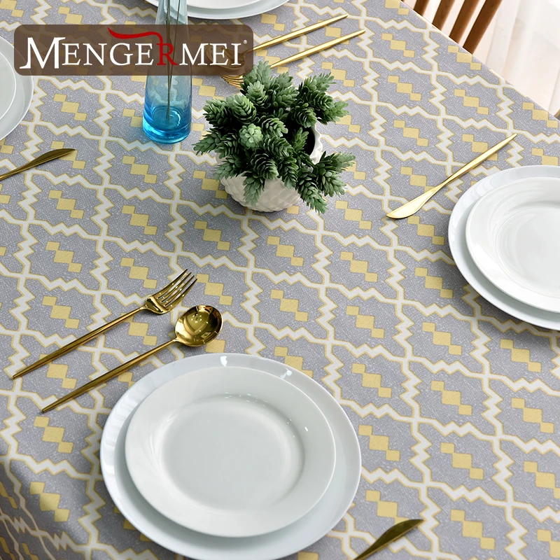 Простая Современная скатерть жиронепроницаемый водонепроницаемый декоративный