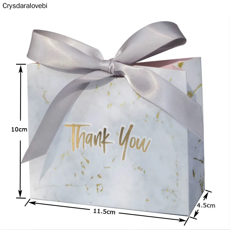 

New Creative Grey Marble Pyramid Candy Box Gift Bag for Party Baby Shower Paper Boxes Package/Wedding Favours thanks Gift Box