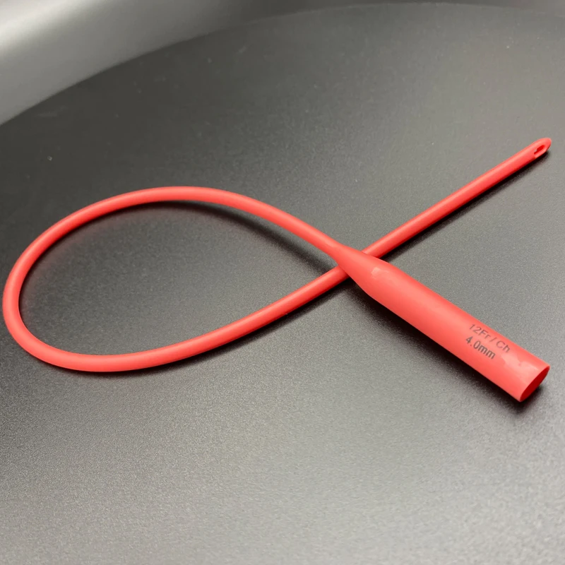 1 шт. Медицинский красный катетер 100% латексный урологический foley одноразовые