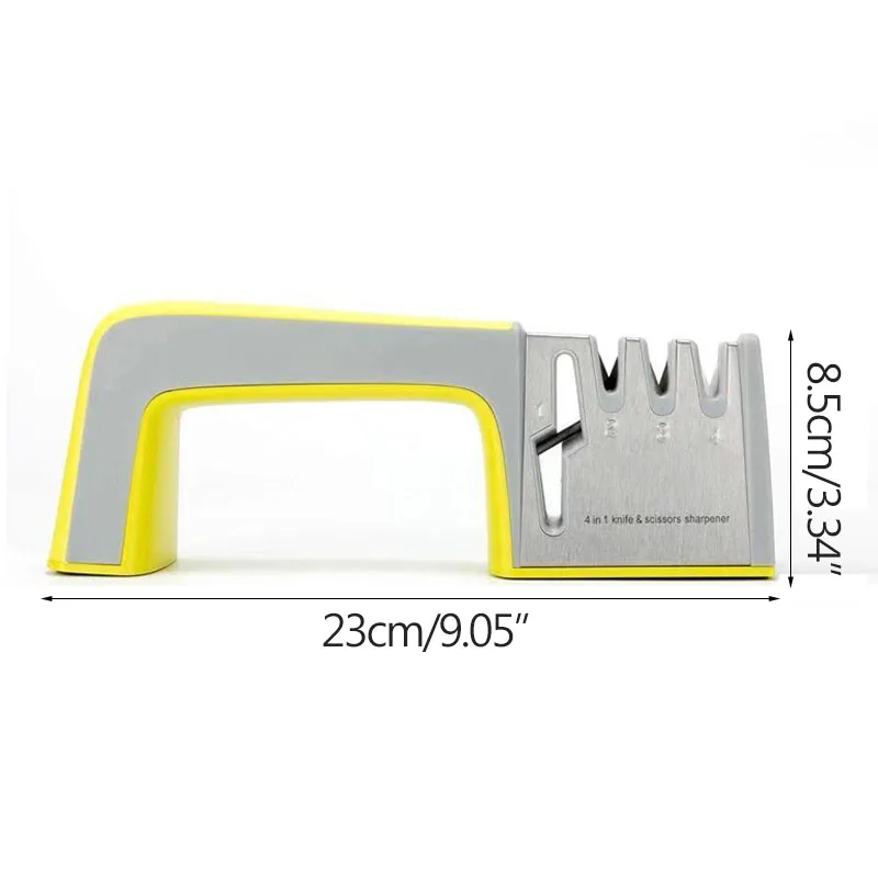 Knife Sharpener Four-Stage Manual Fixed-Angle Scissors Tool Fast Household Kitchen Gadgets Multi-Function Sharpening Stone | Дом и сад