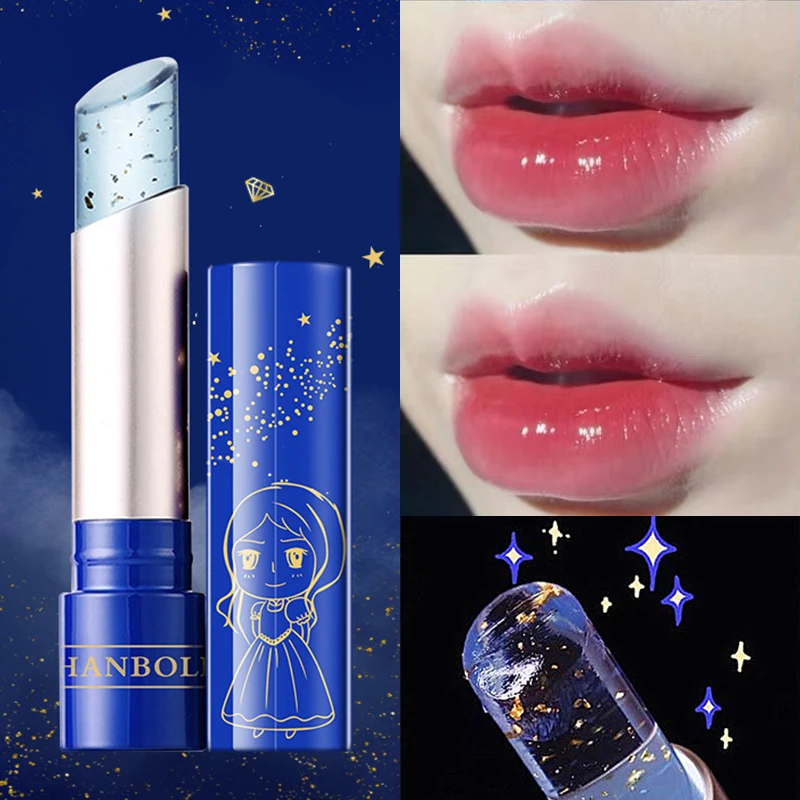 

Winter Lip Balm Color Changing Moisturizing Gold Foil Lip Gloss Natural Long Lasting Lip Stick Lip Glaze Lip Makeup Lip Care Oil