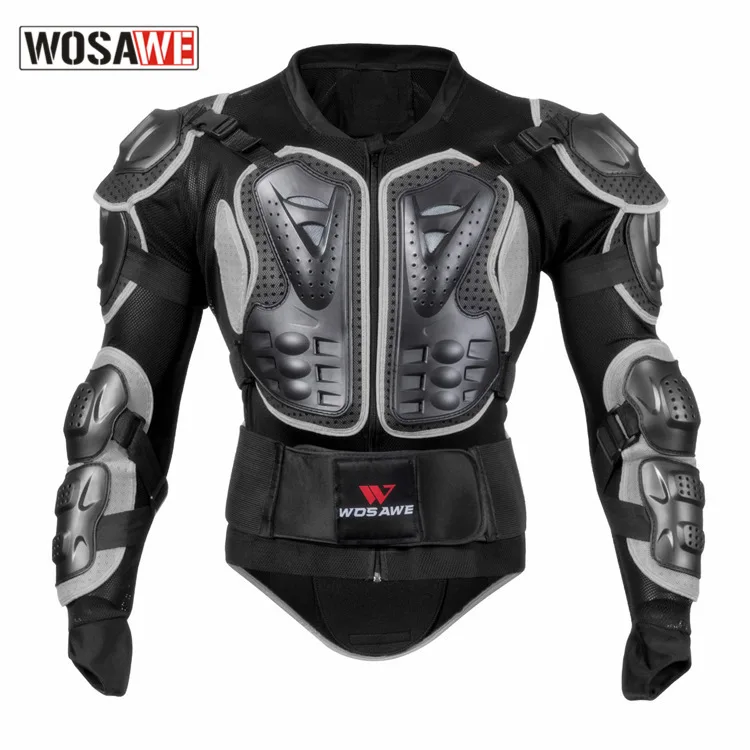 

WOSAWE Motorcycle Armor Jacket Men Full Body Motocross Back Shoulder Chest Armor Skiing Snowboarding Protective Jacket Racing