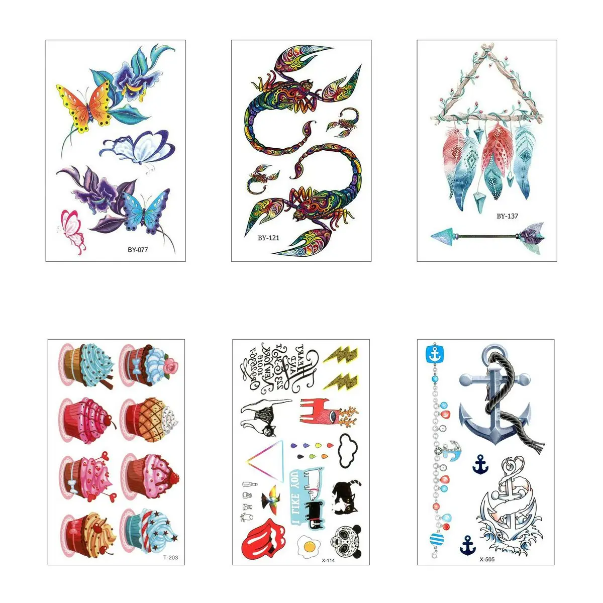 

Temp Tattoo Sleeves Sticker Waterproof Fake Tatto Temporary Temporaria Stickers Cool Tattoos For Hand Chest Tattos Arm