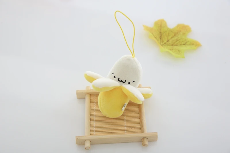 

6CM Creative New Lovely Plush Toys Banana Pendant Stuffed Super Soft Mini Size Key Hook Dolls Pendant For Kids Girls Boys Gifts