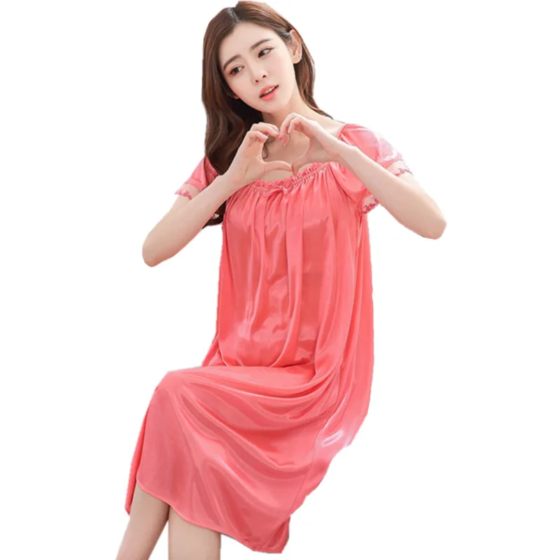 2020 Летняя женская пижама средней длины из вискозного волокна большого размера с