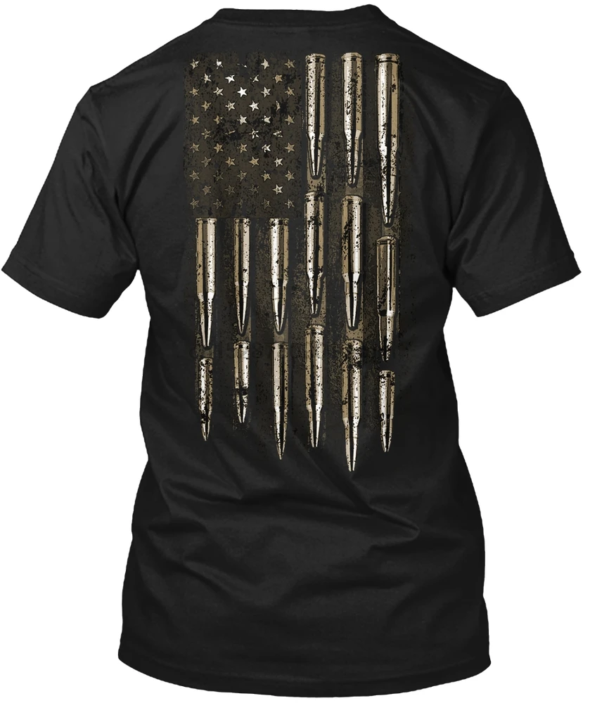 

Men T Shirt American Bullet Flag Women T-Shirt