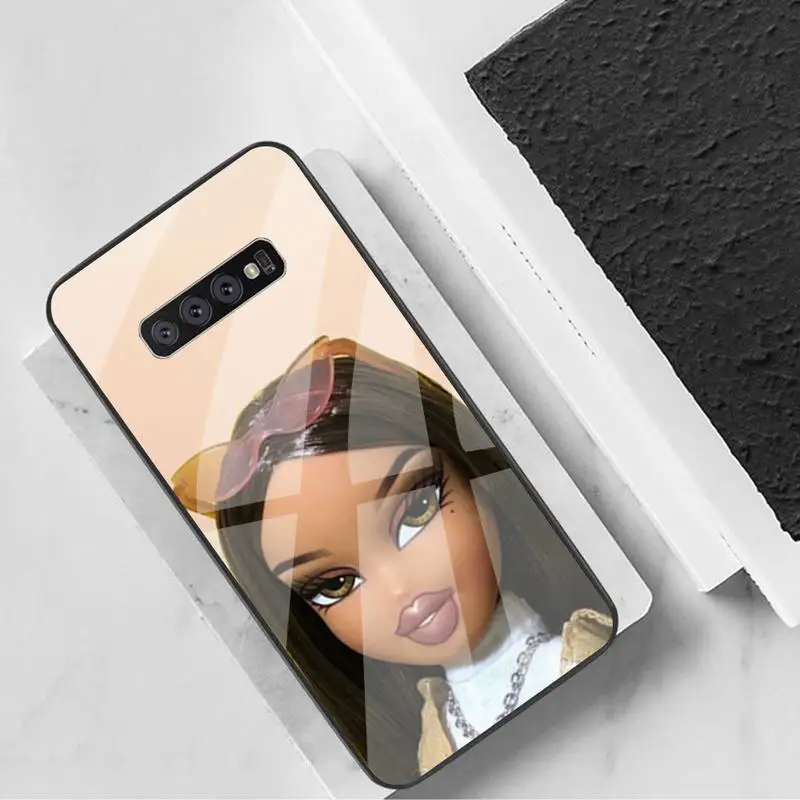 

Cute Bratz Phone Cases Tempered Glass For Samsung S6 7 8 9 10 20 Plus Ultra Note8 9 10 10pro