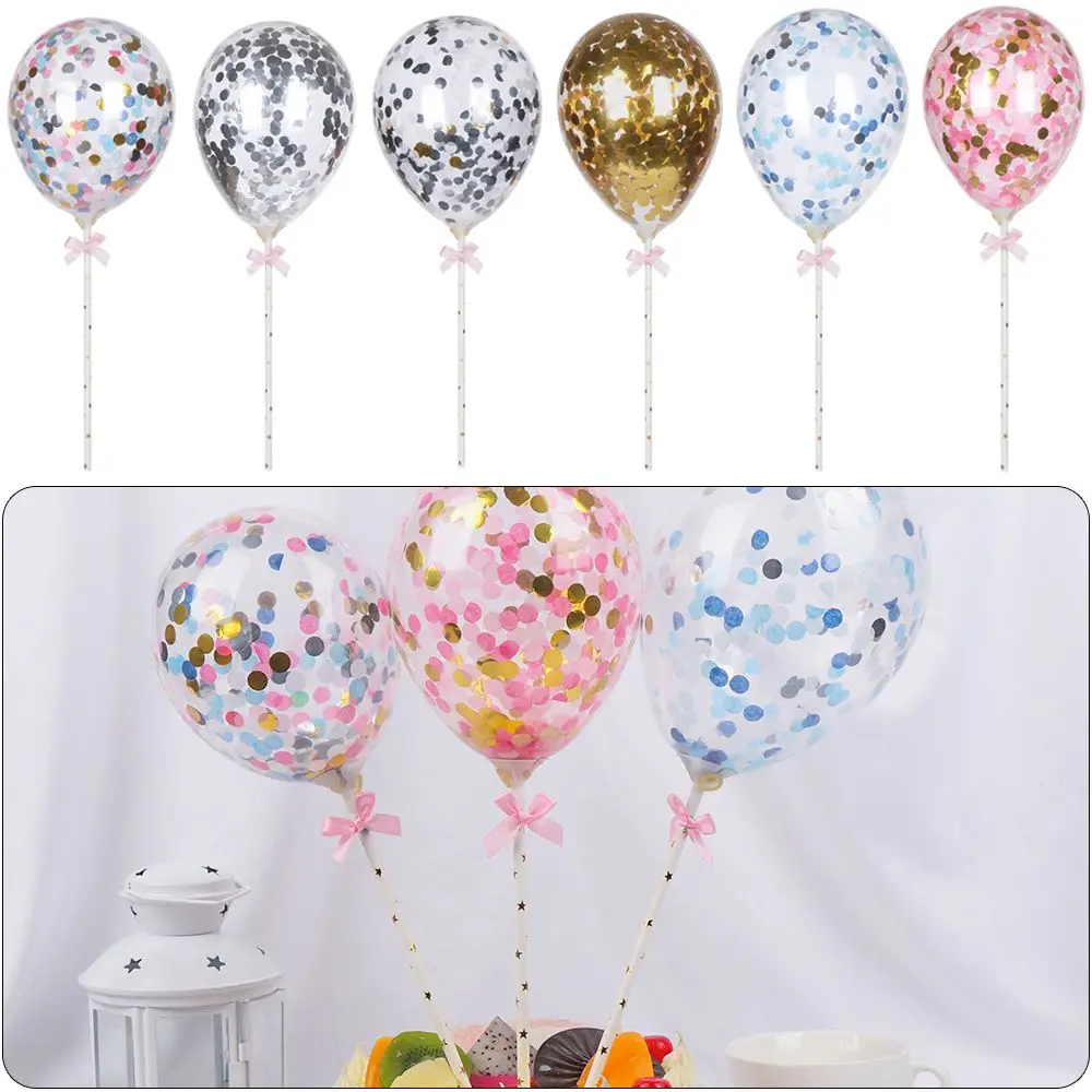 

5 дюймов, бумажная солома, день рождения, детский душ, торт, Топпер, торт, фотошар, прозрачный шар