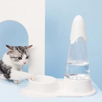 pet supplies protect the cervical spine and prevent overturning cat drinking bowl dog automatic drinking fountain puppy feeder