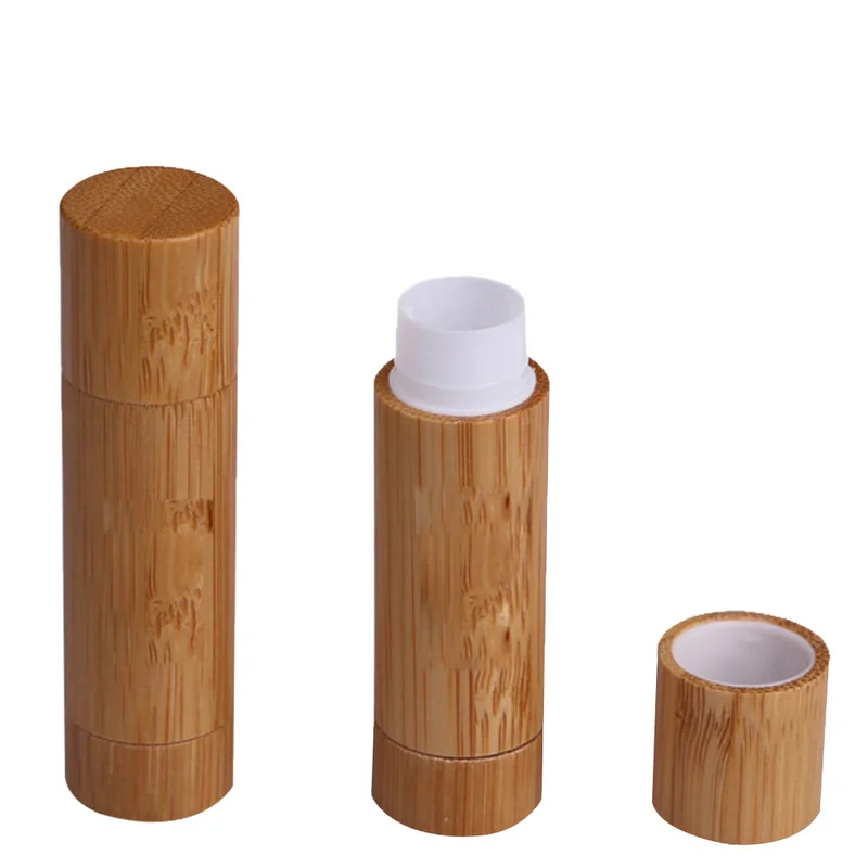 

5.5ml Bamboo Empty Lip Gloss Container Lipstick Tube DIY Container