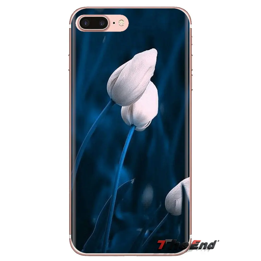 Прозрачный чехол из ТПУ с изображением тюльпанов для Xiao mi 4 5 5s 6 A1 A2 5X6X8 9 Lite SE Pro Max Mix