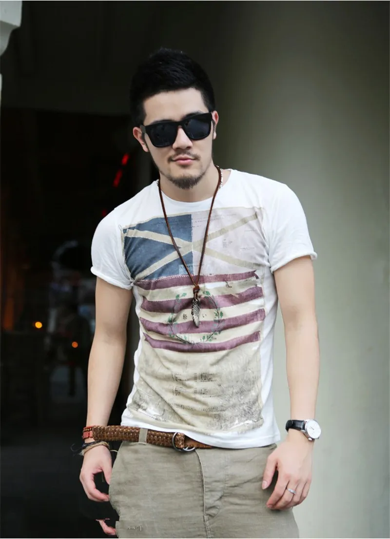 Брендовая новая одежда мужская классическая Футболка с принтом для отдыха