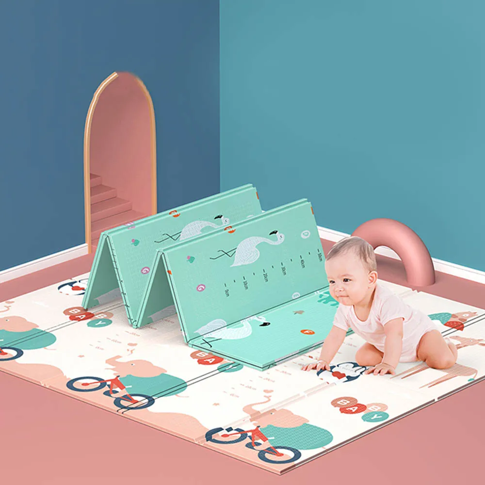 Детский складной коврик для ползания лазания утолщенные экологически чистые